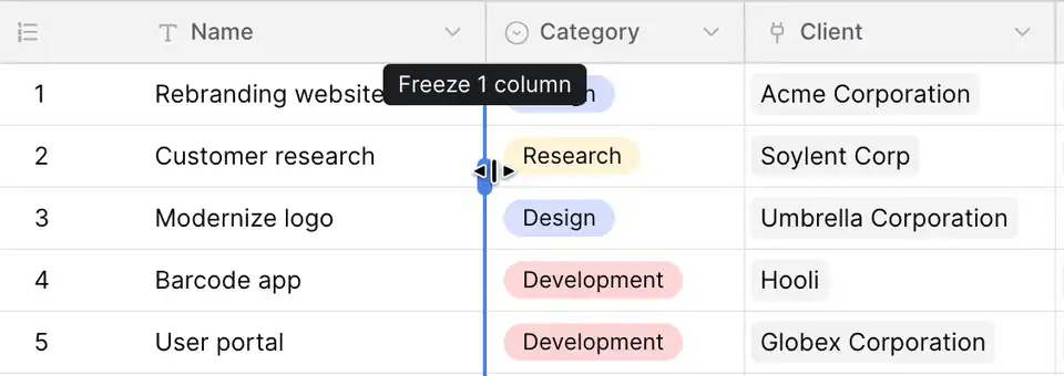 freeze-columns